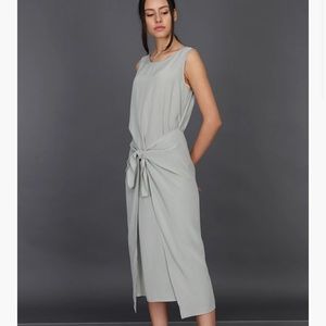 SOLD Blue-green relaxed tie dress, worn once